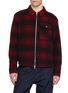 MONCLER Chequered Zip Up Shirt