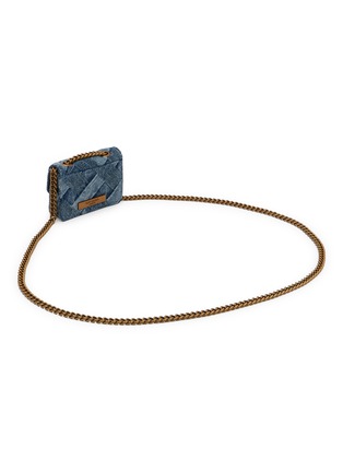 Detail View - Click To Enlarge - KURT GEIGER - Micro Kensington Denim Shoulder Bag