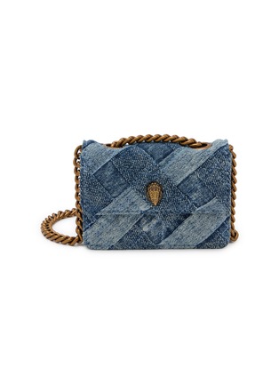 Main View - Click To Enlarge - KURT GEIGER - Micro Kensington Denim Shoulder Bag