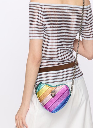 Figure View - Click To Enlarge - KURT GEIGER - Kensington Heart Crossbody Bag