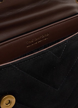 Detail View - Click To Enlarge - KURT GEIGER - Small Oxford Fringe Suede Shoulder Bag