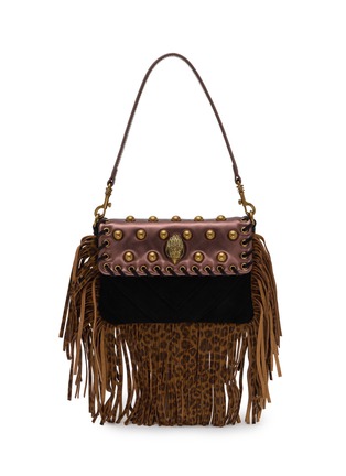 Main View - Click To Enlarge - KURT GEIGER - Small Oxford Fringe Suede Shoulder Bag