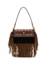 KURT GEIGER Small Oxford Fringe Suede Shoulder Bag
