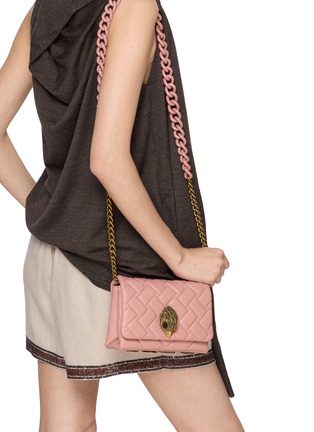 Figure View - Click To Enlarge - KURT GEIGER - Micro Kensington Kurt Leather Shoulder Bag