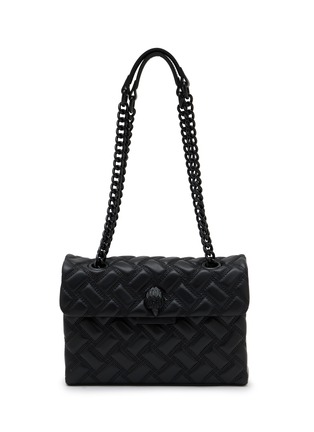 Main View - Click To Enlarge - KURT GEIGER - Kensington Drench Leather Shoulder Bag