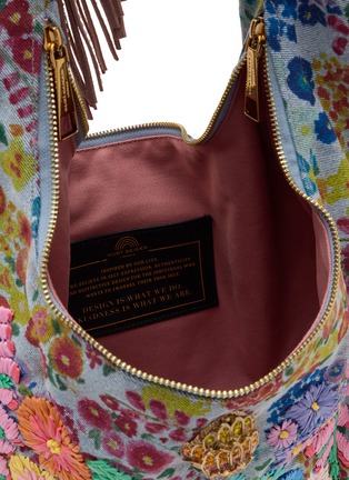 Detail View - Click To Enlarge - KURT GEIGER - Large Shoreditch Fringe Hobo Bag