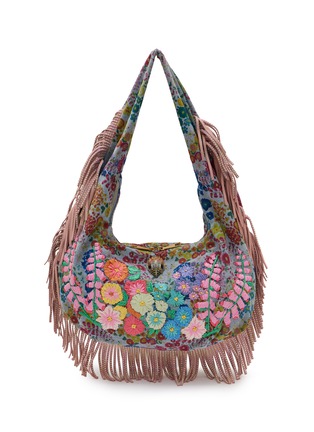 Main View - Click To Enlarge - KURT GEIGER - Large Shoreditch Fringe Hobo Bag