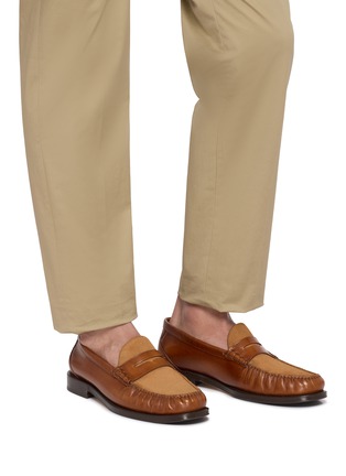 Figure View - Click To Enlarge - BRUNELLO CUCINELLI - Suede Leather Loafers