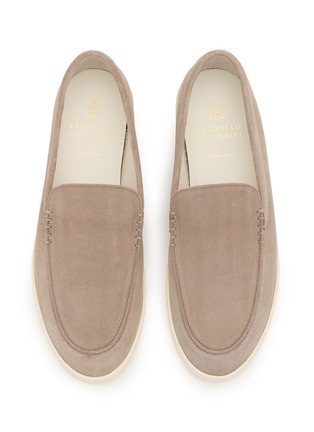 Detail View - Click To Enlarge - BRUNELLO CUCINELLI - Suede Loafers