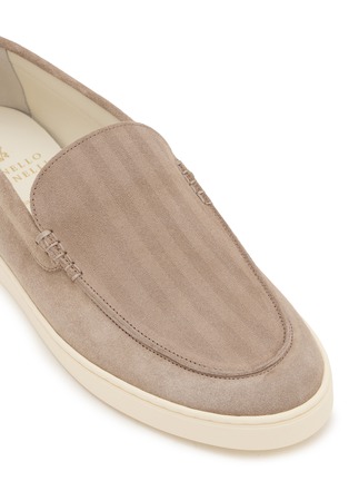 Detail View - Click To Enlarge - BRUNELLO CUCINELLI - Suede Loafers