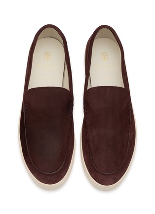 Detail View - Click To Enlarge - BRUNELLO CUCINELLI - Suede Loafer Sneakers