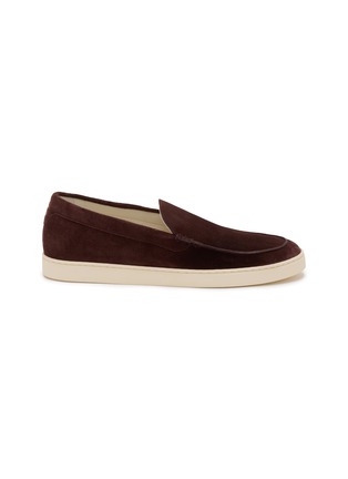 Main View - Click To Enlarge - BRUNELLO CUCINELLI - Suede Loafer Sneakers