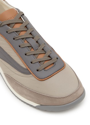 Detail View - Click To Enlarge - BRUNELLO CUCINELLI - Nylon Leather Men's Sneakers