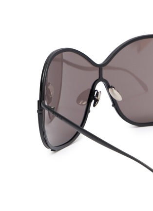 Detail View - Click To Enlarge - ALAÏA - Metal Oval Butterfly Sunglasses