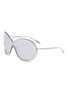 Main View - Click To Enlarge - ALAÏA - Metal Oval Butterfly Sunglasses