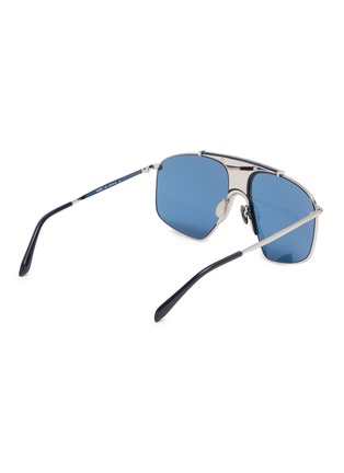 Figure View - Click To Enlarge - ALAÏA - Metal Angilar Aviator Sunglasses