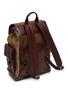 Detail View - Click To Enlarge - BRUNELLO CUCINELLI - Leather Techno Fabric City Back Pack
