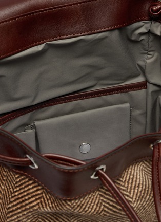 Detail View - Click To Enlarge - BRUNELLO CUCINELLI - Leather Techno Fabric City Back Pack