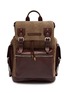 BRUNELLO CUCINELLI Leather Techno Fabric City Back Pack