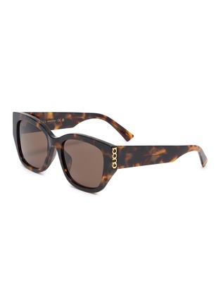 Main View - Click To Enlarge - GUCCI - Recycled Acetate Square Sunglasses
