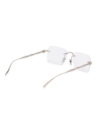 Figure View - Click To Enlarge - GUCCI - Metal Rectangle Optical Glasses