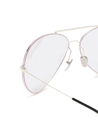 Detail View - Click To Enlarge - GUCCI - Metal Round Optical Glasses