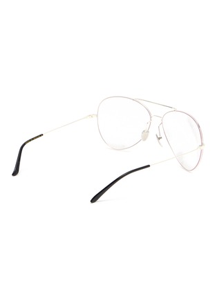 Figure View - Click To Enlarge - GUCCI - Metal Round Optical Glasses
