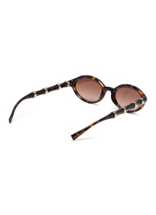 Figure View - Click To Enlarge - GUCCI - Injection Oval Sunglasses