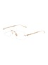GUCCI Metal Rectangle Optical Glasses