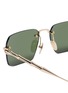 Detail View - Click To Enlarge - GUCCI - Metal Rectangle Sunglasses