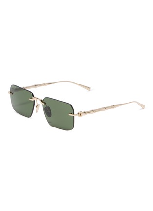 Main View - Click To Enlarge - GUCCI - Metal Rectangle Sunglasses