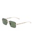 GUCCI Metal Rectangle Sunglasses