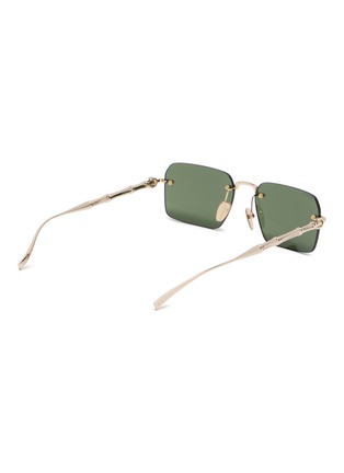 Figure View - Click To Enlarge - GUCCI - Metal Rectangle Sunglasses