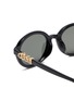 Detail View - Click To Enlarge - GUCCI - Recycled Acetate Oval Sunglasses