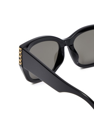 Detail View - Click To Enlarge - GUCCI - Recycled Acetate Square Sunglasses