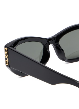Detail View - Click To Enlarge - GUCCI - Recycled Acetate Rectangle Sunglasses