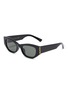 Main View - Click To Enlarge - GUCCI - Recycled Acetate Rectangle Sunglasses