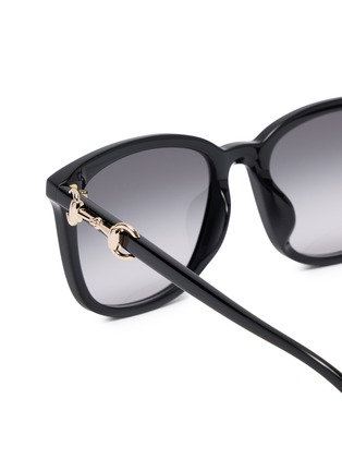 Detail View - Click To Enlarge - GUCCI - Recycled Acetate Square Sunglasses