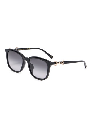 Main View - Click To Enlarge - GUCCI - Recycled Acetate Square Sunglasses