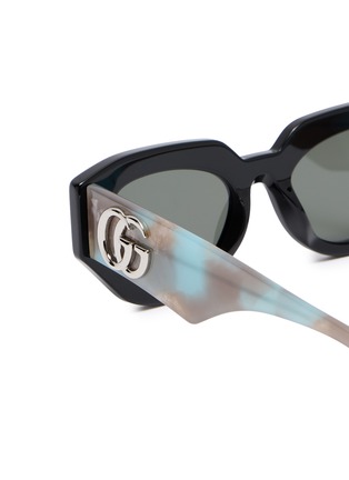 Detail View - Click To Enlarge - GUCCI - Recycled Acetate Cateye Sunglasses