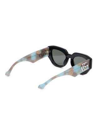 Figure View - Click To Enlarge - GUCCI - Recycled Acetate Cateye Sunglasses