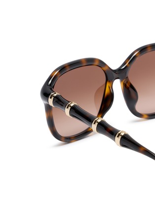 Detail View - Click To Enlarge - GUCCI - Injection Square Sunglasses