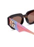 Detail View - Click To Enlarge - GUCCI - Recycled Acetate Cateye Sunglasses