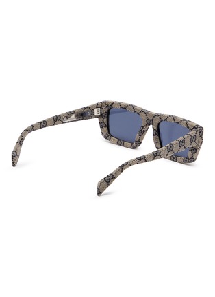 Figure View - Click To Enlarge - GUCCI - Recycled Acetate Rectangular Sunglasses