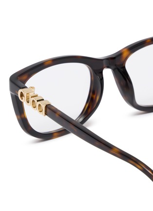 Detail View - Click To Enlarge - GUCCI - Recycled Acetate Square Glasses