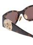 Detail View - Click To Enlarge - GUCCI - Injection Oval Sunglasses