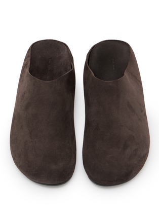 Figure View - Click To Enlarge - THE ROW - Hudson Suede Slides