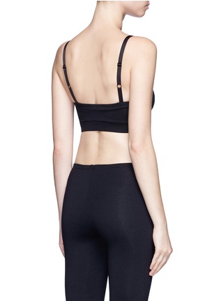 Back View - Click To Enlarge - LIVE THE PROCESS - 'Radius' Ponte jersey sports bra