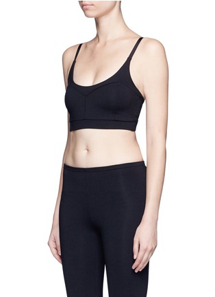 Front View - Click To Enlarge - LIVE THE PROCESS - 'Radius' Ponte jersey sports bra