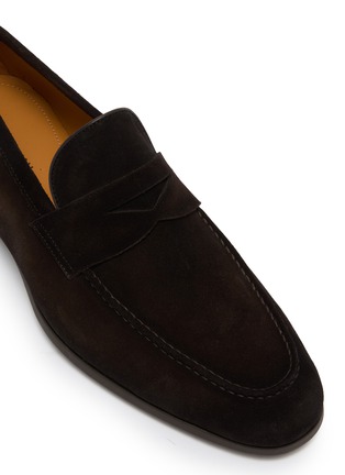 Detail View - Click To Enlarge - MAGNANNI - Crostidifu Suede Penny Loafers